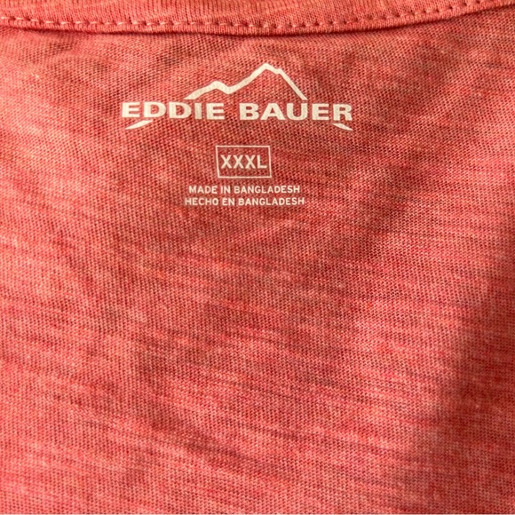Eddie Bauer women’s v neck t shirt XXXL salmon color new NWT - Picture 5 of 6